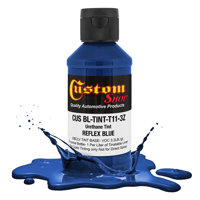 3 oz (Reflex Blue Color) Urethane Tint Concentrate for Tinting Truck Bed Liner Coatings