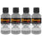 3 oz (Bright Silver Color) Urethane Tint Concentrate for Tinting Truck Bed Liner Coatings - Pack of 4