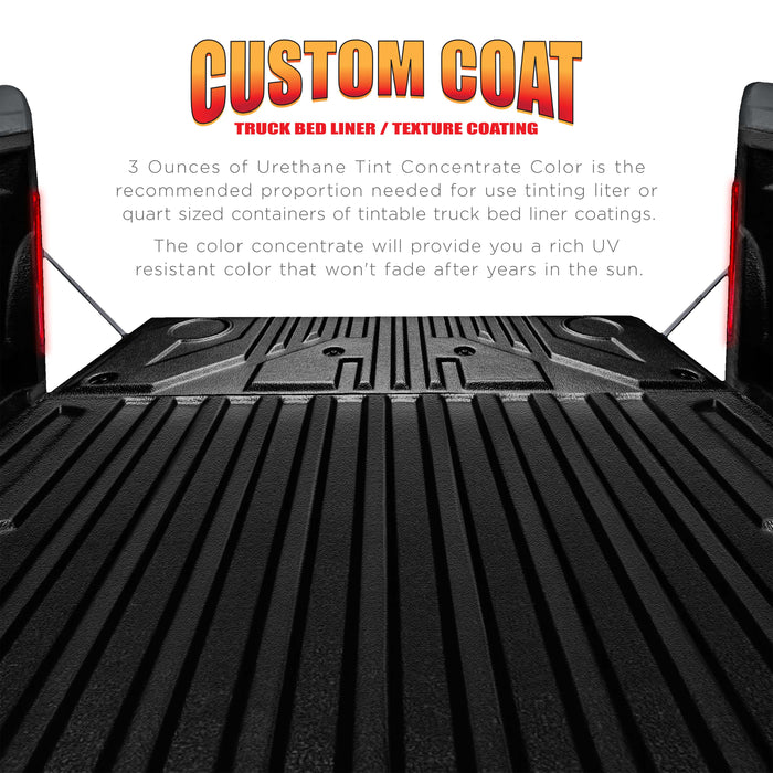 3 oz (Black Metallic Color) Urethane Tint Concentrate for Tinting Truck Bed Liner Coatings