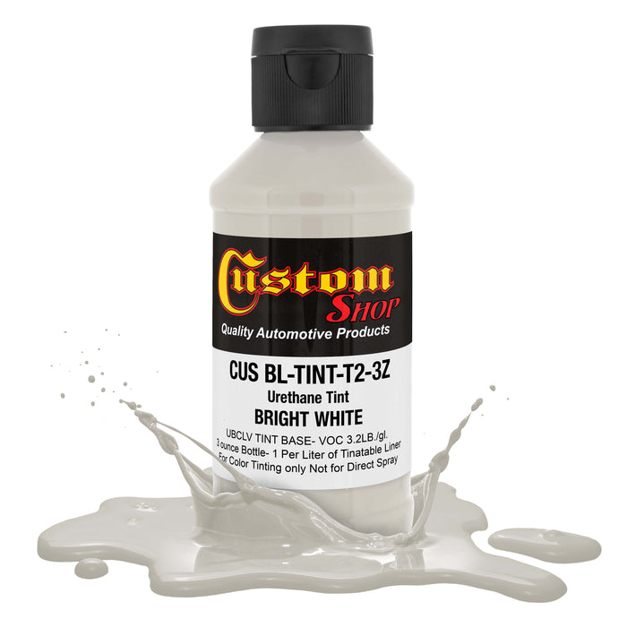 3 oz (Bright White Color) Urethane Tint Concentrate for Tinting Truck Bed Liner Coatings