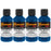 3 oz (Blue Metallic Color) Urethane Tint Concentrate for Tinting Truck Bed Liner Coatings - Pack of 4