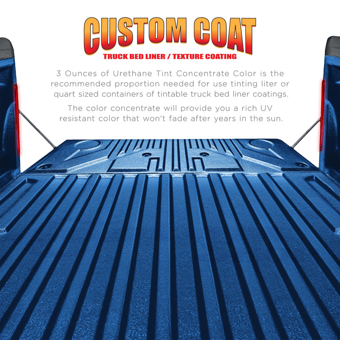 3 oz (Blue Metallic Color) Urethane Tint Concentrate for Tinting Truck Bed Liner Coatings