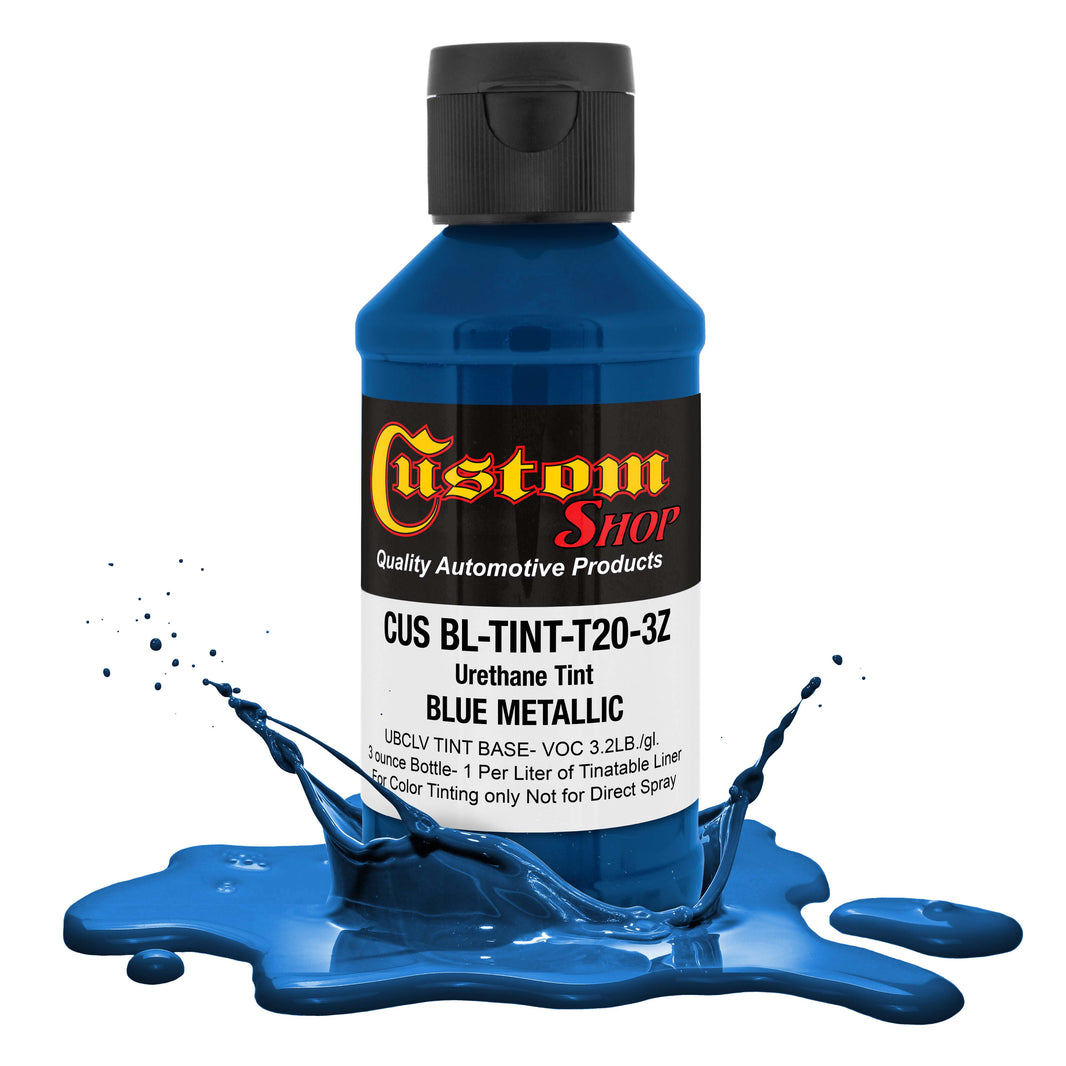 3 oz (Blue Metallic Color) Urethane Tint Concentrate for Tinting Truck Bed Liner Coatings