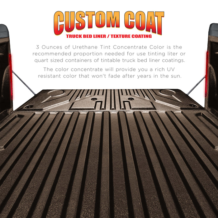 3 oz (Dakota Brown Color) Urethane Tint Concentrate for Tinting Truck Bed Liner Coatings