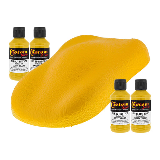 3 oz (Safety Yellow Color) Urethane Tint Concentrate for Tinting Truck Bed Liner Coatings - Pack of 4