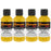 3 oz (Safety Yellow Color) Urethane Tint Concentrate for Tinting Truck Bed Liner Coatings - Pack of 4