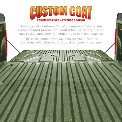 Camouflage Series 3 oz (Woodland Green Federal Standard Color #34128) Urethane Tint Concentrate for Tinting Truck Bed Liner Coatings