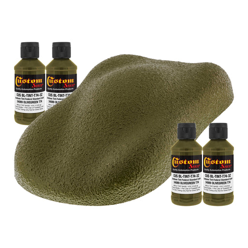 Camouflage Series 3 oz (Olive Green Federal Standard Color #34089) Urethane Tint Concentrate for Tinting Truck Bed Liner Coatings - Pack of 4