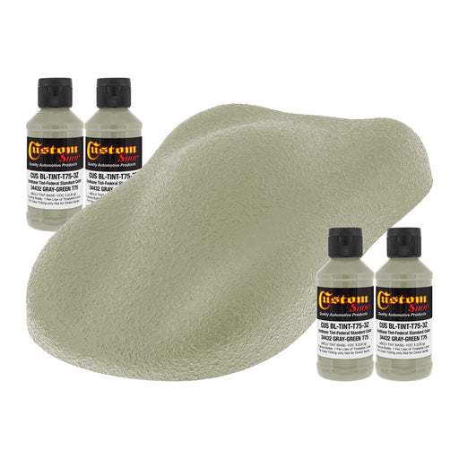 Camouflage Series 3 oz (Gray Green Federal Standard Color #34432) Urethane Tint Concentrate for Tinting Truck Bed Liner Coatings - Pack of 4