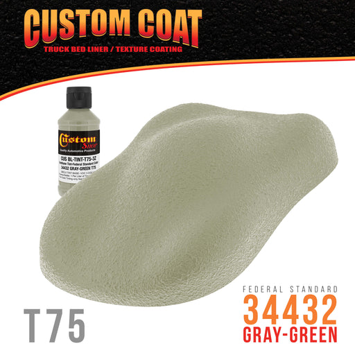 Camouflage Series 3 oz (Gray Green Federal Standard Color #34432) Urethane Tint Concentrate for Tinting Truck Bed Liner Coatings