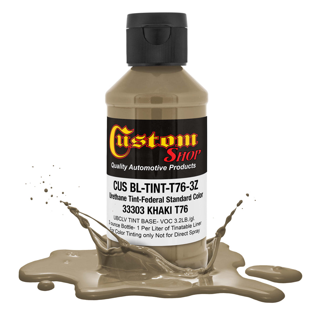Camouflage Series 3 Ounce (Khaki Federal Standard Color #33303) Urethane Tint Concentrate for Tinting Truck Bed Liner Coatings