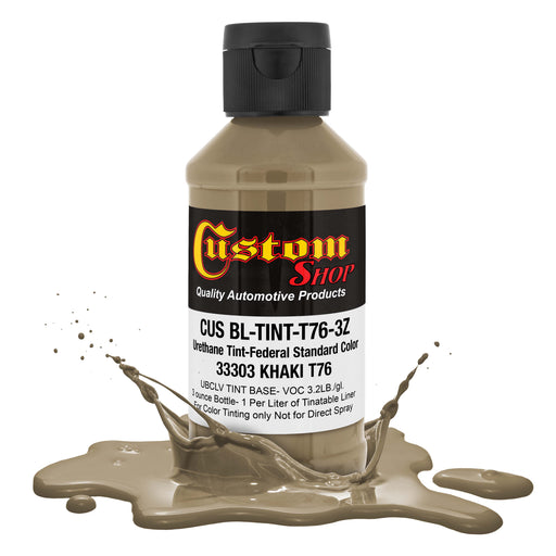 Camouflage Series 3 Ounce (Khaki Federal Standard Color #33303) Urethane Tint Concentrate for Tinting Truck Bed Liner Coatings