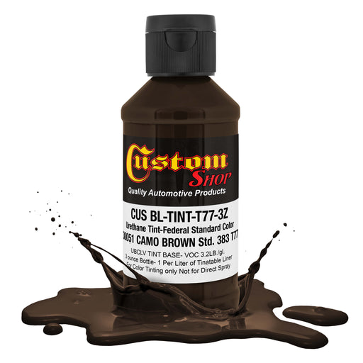 Camouflage Series 3 oz (Camo Brown Federal Standard Color #30051) Urethane Tint Concentrate for Tinting Truck Bed Liner Coatings
