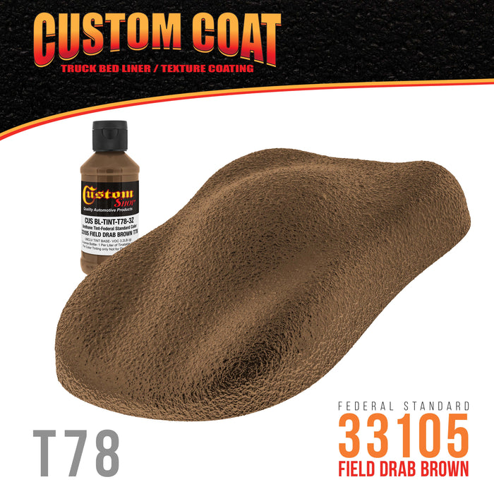 Camouflage Series 3 oz (Field Drab Brown Federal Standard Color #33105) Urethane Tint Concentrate for Tinting Truck Bed Liner Coatings