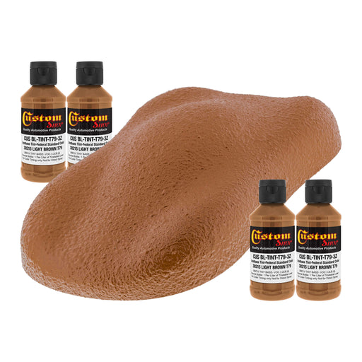 Camouflage Series 3 oz (Light Brown Brown Federal Standard Color #30215) Urethane Tint Concentrate for Tinting Truck Bed Liner Coatings - Pack of 4