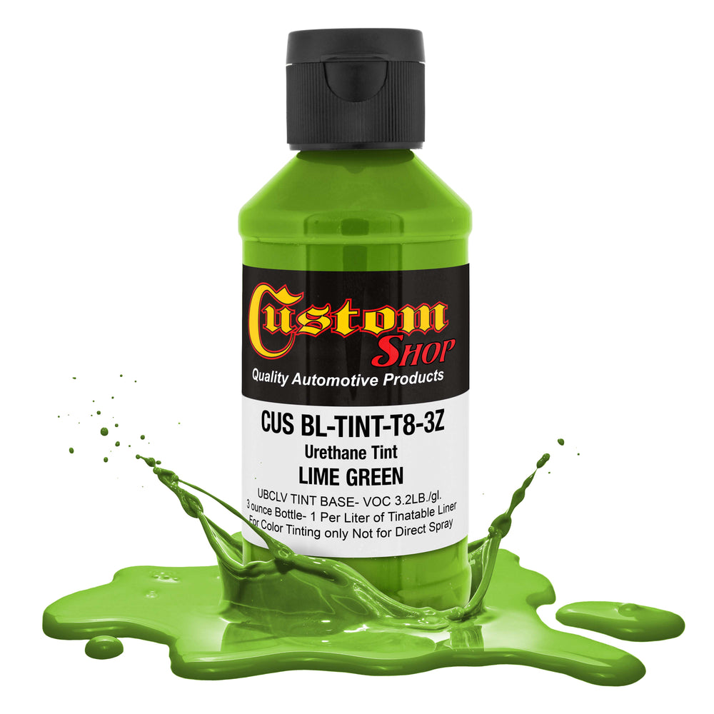 3 oz (Lime Green Color) Urethane Tint Concentrate for Tinting Truck Bed Liner Coatings