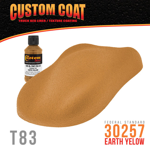 Camouflage Series 3 oz (Earth Yellow Federal Standard Color #30257) Urethane Tint Concentrate for Tinting Truck Bed Liner Coatings
