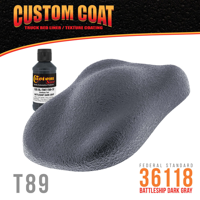 Camouflage Series 3 oz (Battleship Dark Gray Federal Standard Color #36118) Urethane Tint Concentrate for Tinting Truck Bed Liner Coatings