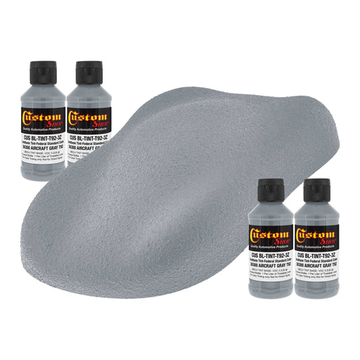 Camouflage Series 3 oz (Aircraft Gray Federal Standard Color #36300) Urethane Tint Concentrate for Tinting Truck Bed Liner Coatings - Pack of 4