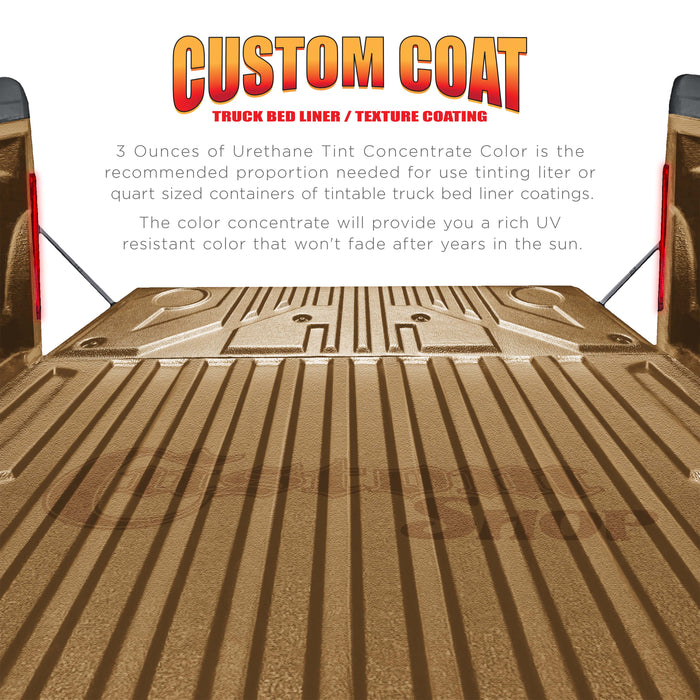 Camouflage Series 3 oz (Coyote Brown Federal Standard Color #20150) Urethane Tint Concentrate for Tinting Truck Bed Liner Coatings