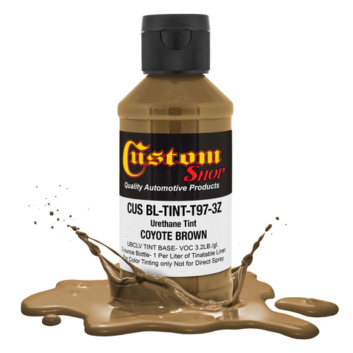 Camouflage Series 3 oz (Coyote Brown Federal Standard Color #20150) Urethane Tint Concentrate for Tinting Truck Bed Liner Coatings