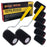 8-Pack Texture Roller Kit: 4" Loop Roller Covers (8pc) & Frames (2pc) - Roll-On Custom Coat Truck Bed Liner Application, Create Textured Effect Paint & Non-Skid Protective Coatings