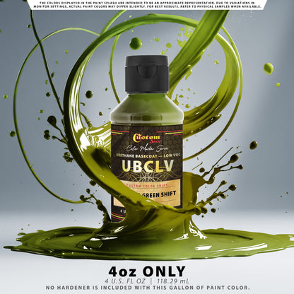 CCS Custom Color Shift Automotive Paint - Gold to Green Shifting Effect - 4-Ounce Bottle