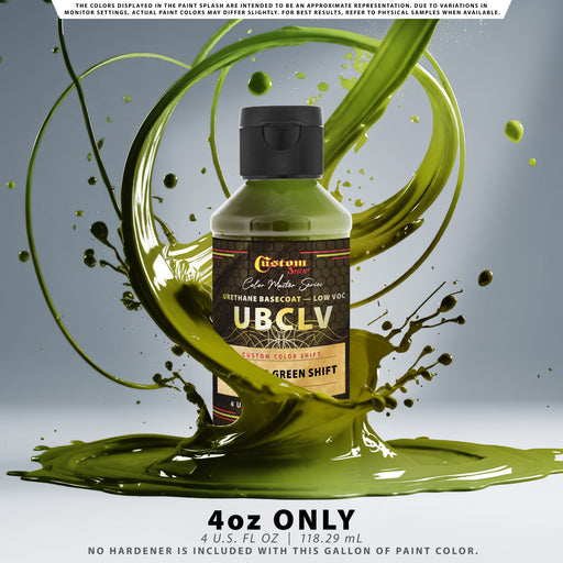 Custom Shop CCS Custom Color Shift Automotive Paint - Gold to Green Shifting Effect - 4-Ounce Bottle