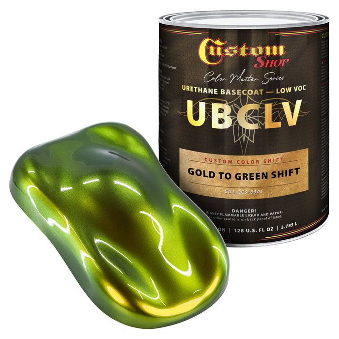 Custom Shop CCS Custom Color Shift Automotive Paint - Gold to Green Shifting Effect - Gallon
