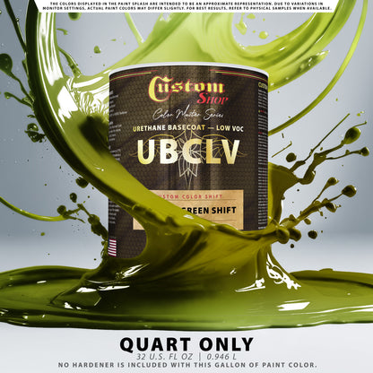 CCS Custom Color Shift Automotive Paint - Gold to Green Shifting Effect - Quart
