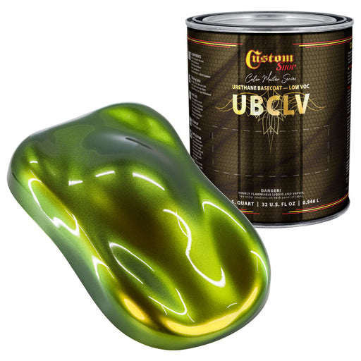 Custom Shop CCS Color Color Shift Automotive Paint - Gold to Green Shifting Effect - Quart