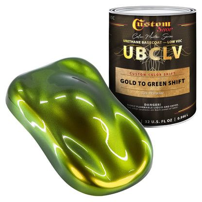 CCS Custom Color Shift Automotive Paint - Gold to Green Shifting Effect - Quart