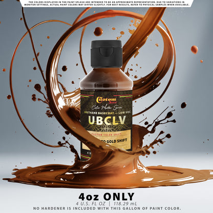CCS Custom Color Shift Automotive Paint - Orange to Gold Shifting Effect - 4-Ounce Bottle