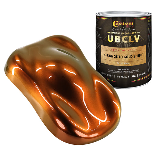 Custom Shop CCS Custom Color Shift Automotive Paint - Orange to Gold Shifting Effect - Pint