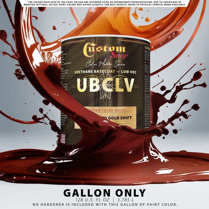 Custom Shop CCS Custom Color Shift Automotive Paint - Apple Red to Gold Shifting Effect - Gallon