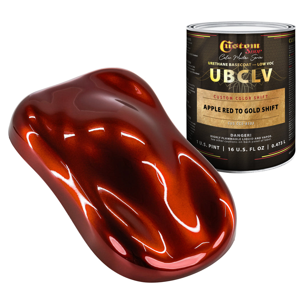 CCS Custom Color Shift Automotive Paint - Apple Red to Gold Shifting Effect - Pint