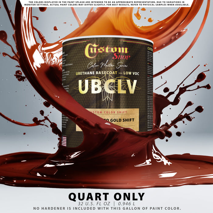 Custom Shop CCS Custom Color Shift Automotive Paint - Apple Red to Gold Shifting Effect - Quart