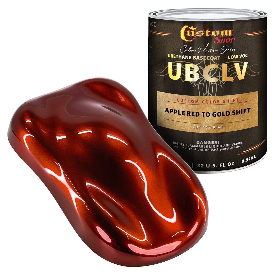 CCS Custom Color Shift Automotive Paint - Apple Red to Gold Shifting Effect - Quart