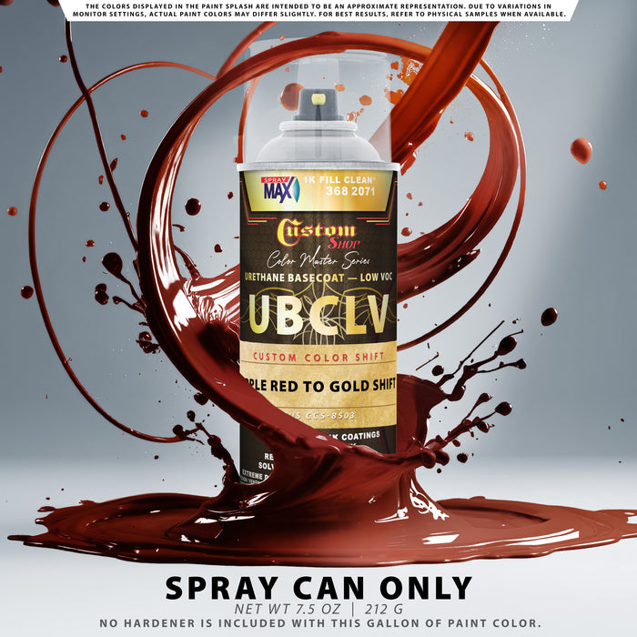 Custom Shop CCS Custom Color Shift Automotive Paint - Apple Red to Gold Shifting Effect - Spray Can