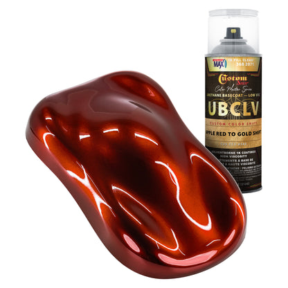 CCS Custom Color Shift Automotive Paint - Apple Red to Gold Shifting Effect - Spray Can