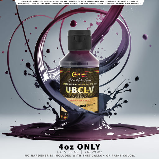 Custom Shop CCS Custom Color Shift Automotive Paint - Blue to Orange Shifting Effect - 4-Ounce Bottle