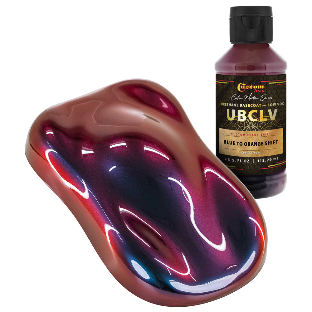 Custom Shop CCS Custom Color Shift Automotive Paint - Blue to Orange Shifting Effect - 4-Ounce Bottle