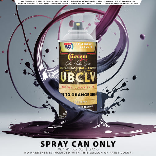 Custom Shop CCS Custom Color Shift Automotive Paint - Blue to Orange Shifting Effect - Spray Can