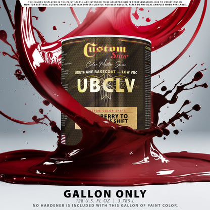 CCS Custom Color Shift Automotive Paint - Cranberry to Tangerine Shifting Effect - Gallon