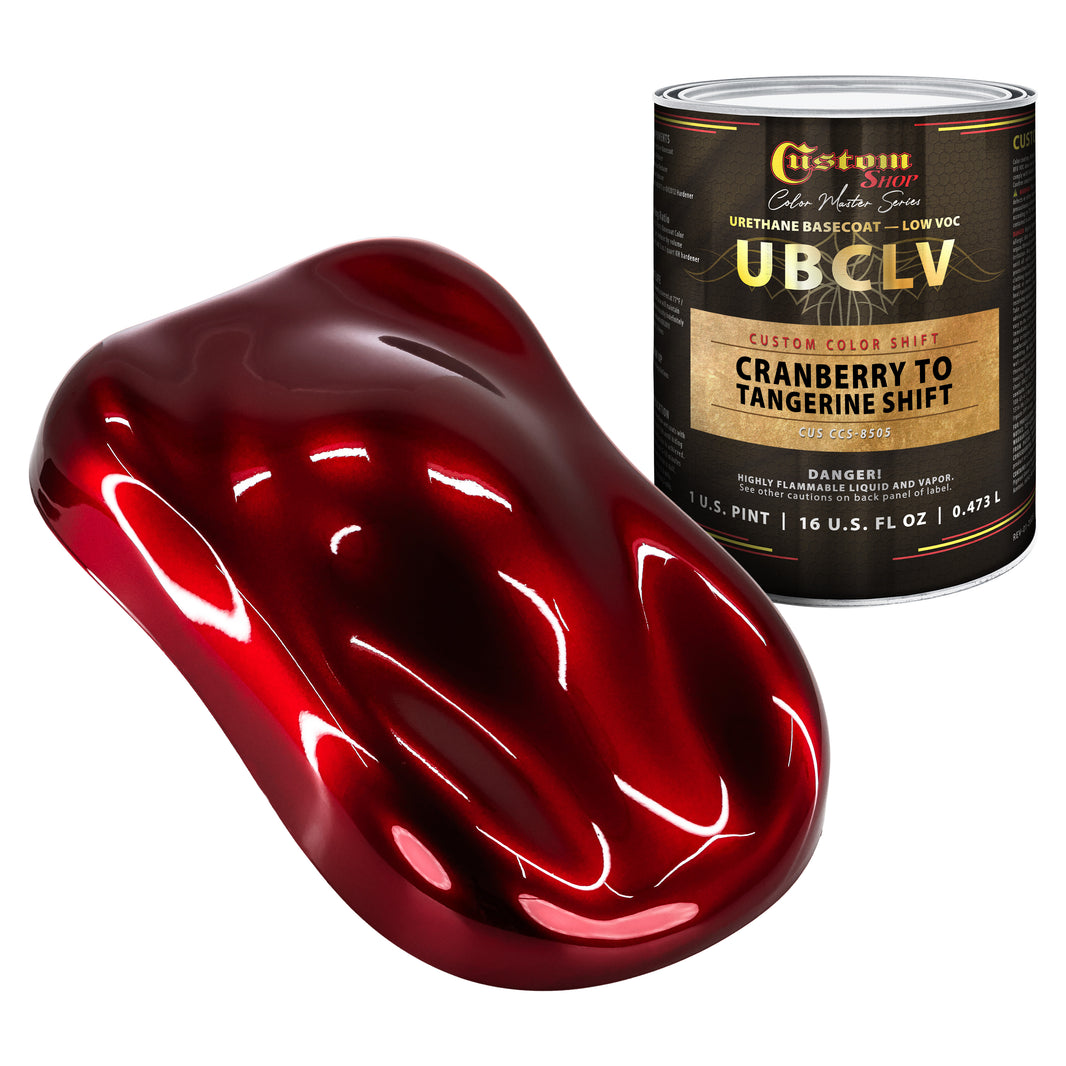CCS Custom Color Shift Automotive Paint - Cranberry to Tangerine Shifting Effect - Pint