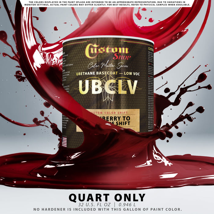 Custom Shop CCS Custom Color Shift Automotive Paint - Cranberry to Tangerine Shifting Effect - Quart