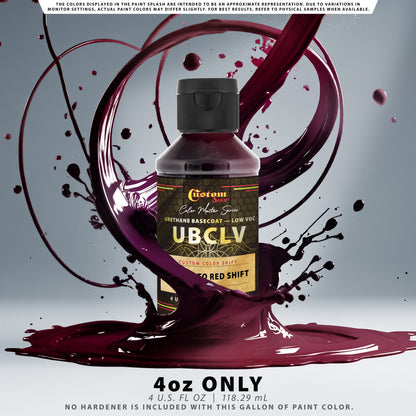 CCS Custom Color Shift Automotive Paint - Purple to Red Shifting Effect - 4-Ounce Bottle