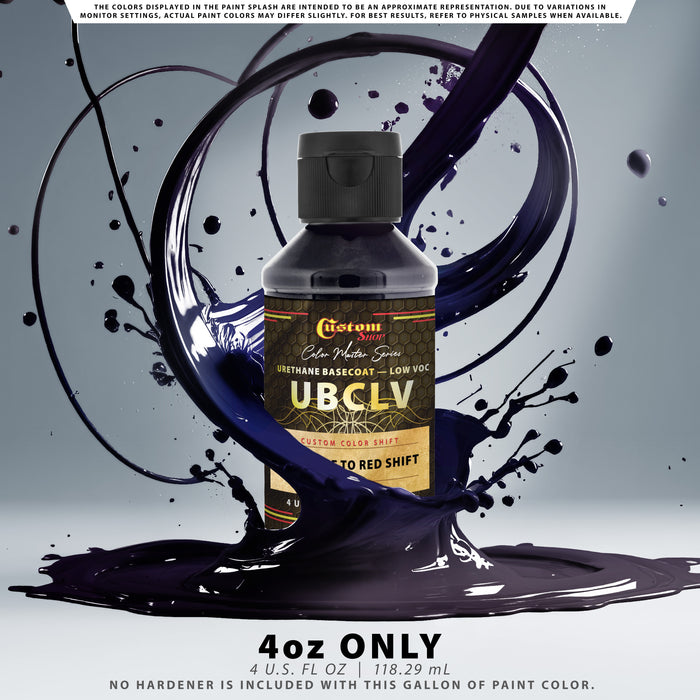 Custom Shop CCS Custom Color Shift Automotive Paint - Sapphire to Red Shifting Effect - 4-Ounce Bottle