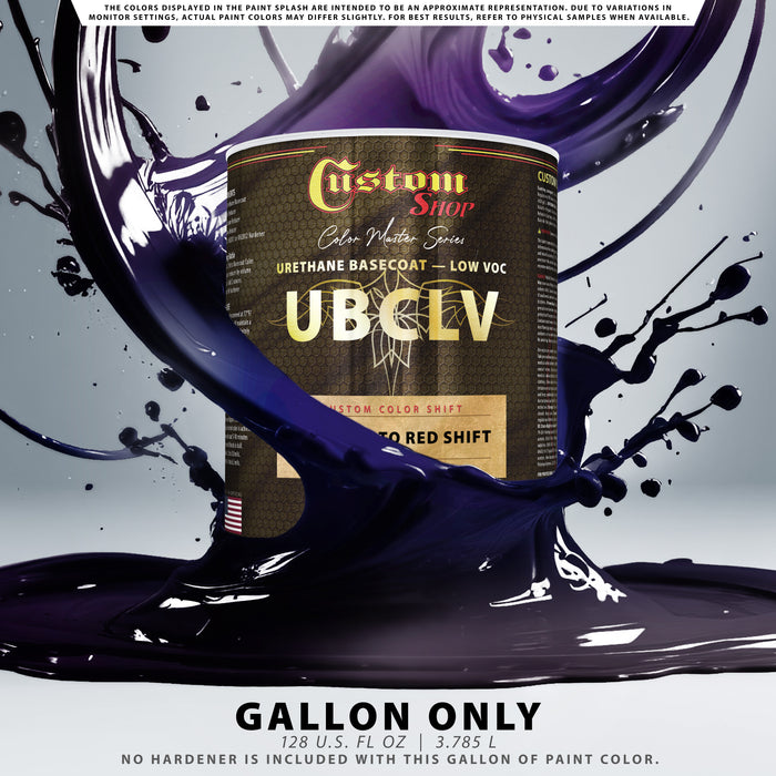 Custom Shop CCS Custom Color Shift Automotive Paint - Sapphire to Red Shifting Effect - Gallon