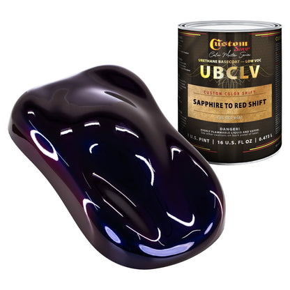 CCS Custom Color Shift Automotive Paint - Sapphire to Red Shifting Effect - Pint